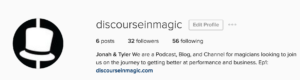 Discourse in Magic instagram Social Media Guide Example